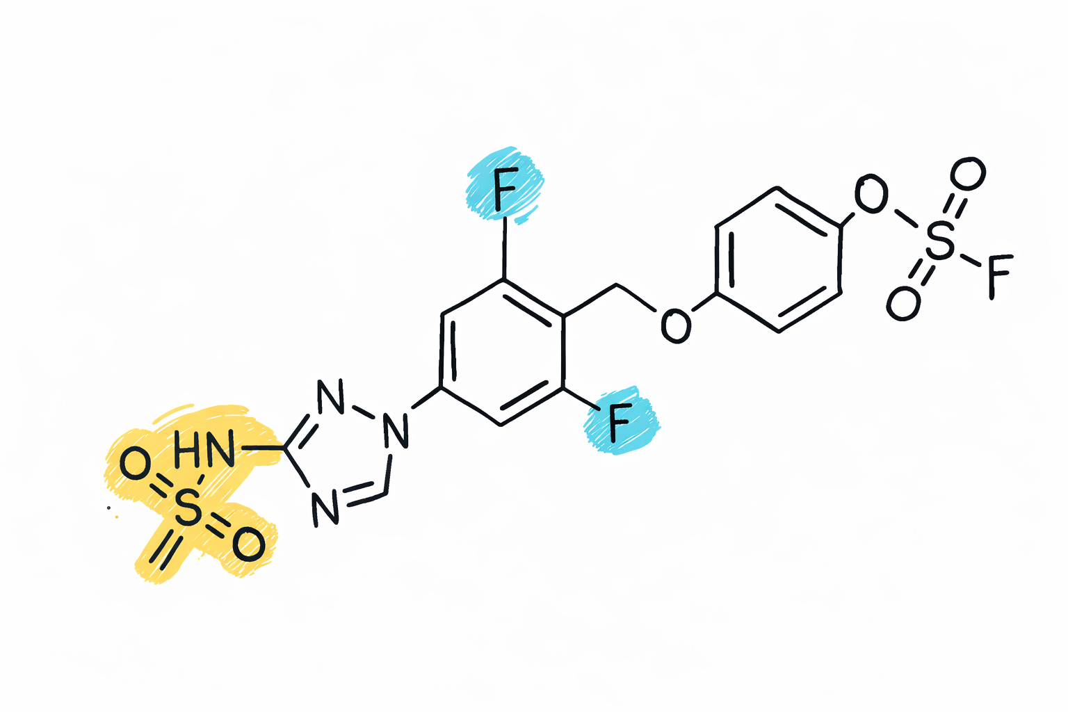 Drug molecule structure